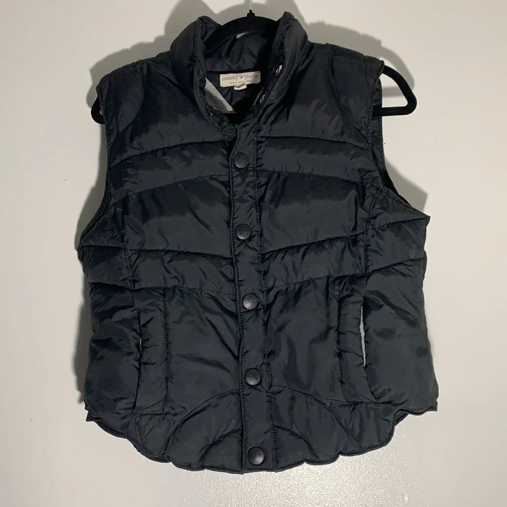 Tommy Hilfiger Tommy Jeans Black Vest, sz Large